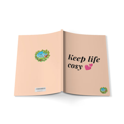 A5 Notebook - Keep Life Cosy Oak and Holly Branded